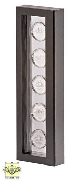 Challenge Coin Case - Five Coin Display