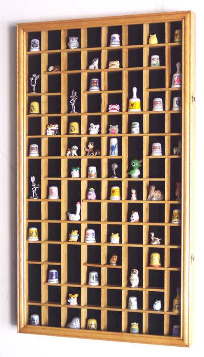 Thimble Cabinets - 59 Openings, Thimble Display Domes and Cases