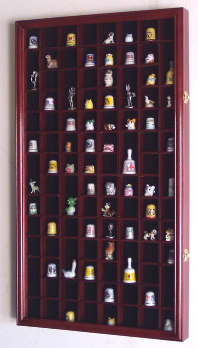 Thimble Cabinets - 59 Openings, Thimble Display Domes and Cases