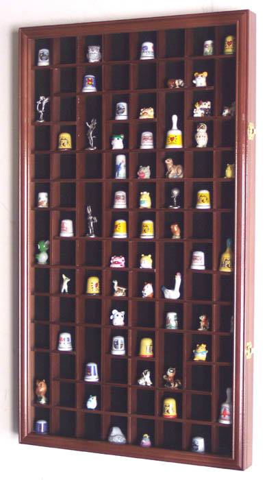 Thimble Cabinets - 59 Openings, Thimble Display Domes and Cases