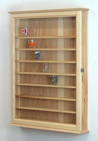 Shot Glass Case Large Premium Display Cases Shot Glass Case Large Premium, Lighted Shot Glass Display Case
