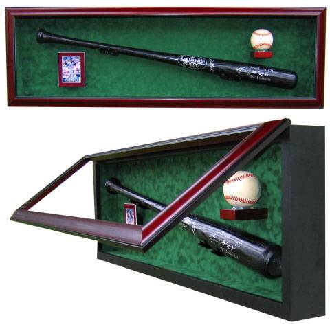 Display Cases - Baseball Bat - Ball and Card
