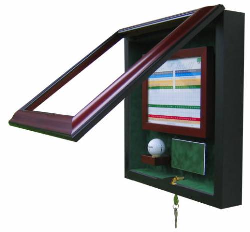 Display Cases - Golfball - Scorecard Premium