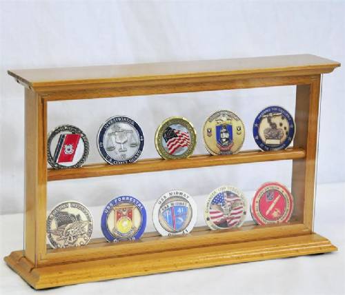 Coin Display Case - Two Shelf
