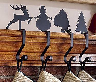 Wrought Iron Stocking Hanger - Toy Soldier, Stocking Hangers and Hooks