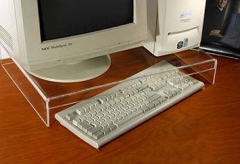 Monitor Stand - Clear Acrylic