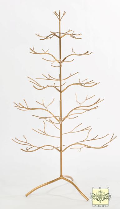   Ornament Display Tree - Silver or Gold Natural 36"