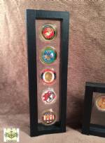 Challenge Coin Case - Five Coin Display
