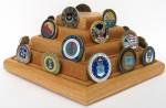 Coin Display - Four Row Challenge Coin Holder