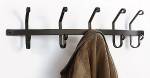   Wrought Iron Coat Hooks - 5 Hook Rack