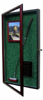 Golf Putter Display Case with Photo Frame & Name Plate