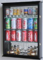 Mini Liquor Bottle & Beer Can Display Case