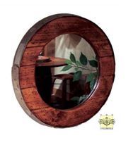 Accent Mirror - Barrel Ring Mirror for Wall