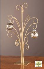  Ornament Trees - Gold Metal Ornament Stands - Set of 2