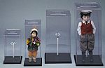 Display Cases -  Plastic Doll Covers with Stand