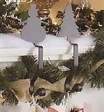  Wrought Iron Stocking Hanger - Snowman or Christmas Tree