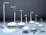 Metal Doll Stands - White - Set of 6