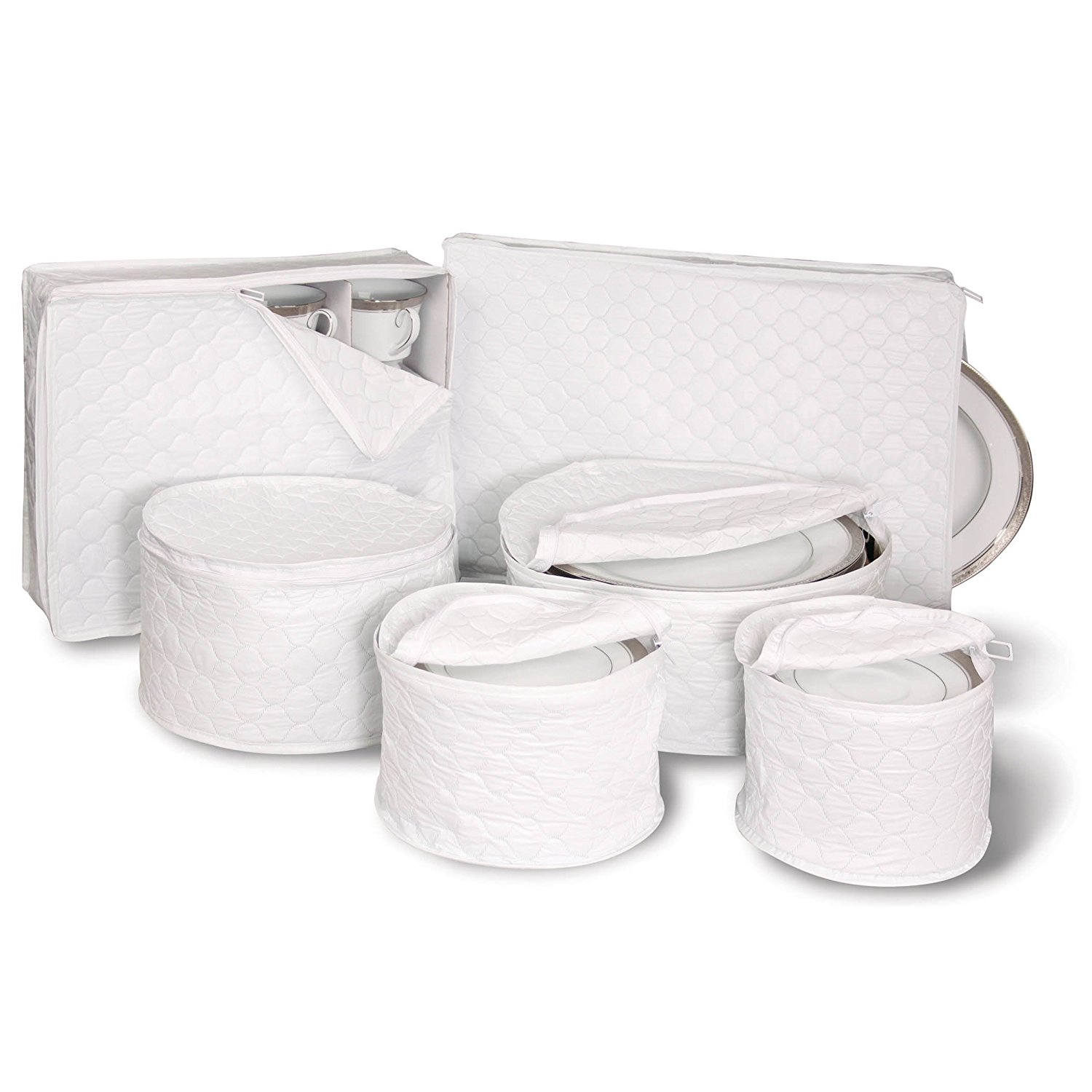 Dinnerware Storage - White 6 Piece Set